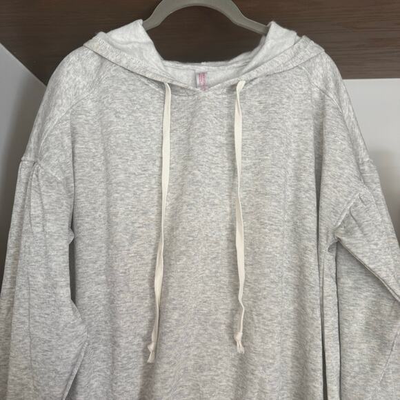 Xhilaration Sleepwear Hooded Sweatshirt in Heather Grey - Picture 2 of 5